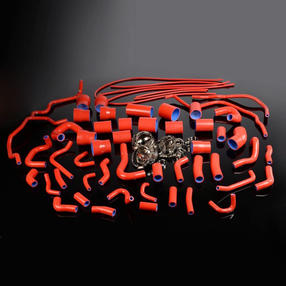アクセサリー Kartoon Amazon.com: Silicone Radiator &Turbo Hose Kit Compatible